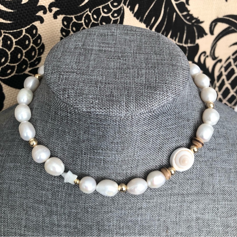✨TRENDING✨ Large Pearl and Shell Beach Summer Necklace